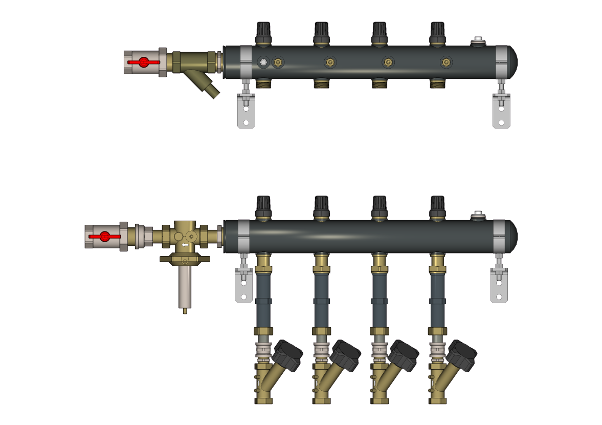 Ридан TDU.5R 162L2005R — Узел распределительный этажный DN50-7L-20-APT15-MNT15
