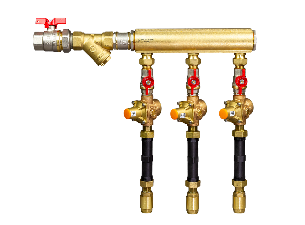 Ридан WDU.3R 160W1094R — Узел распределительный этажный для систем водоснабжения V1 DN32-6L-25-BV15