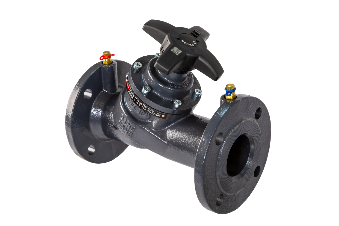 Ридан 003Z1089R — Ручной балансировочный клапан MNF-R2 DN40, фланцевый, PN16, Tmax 130 °C