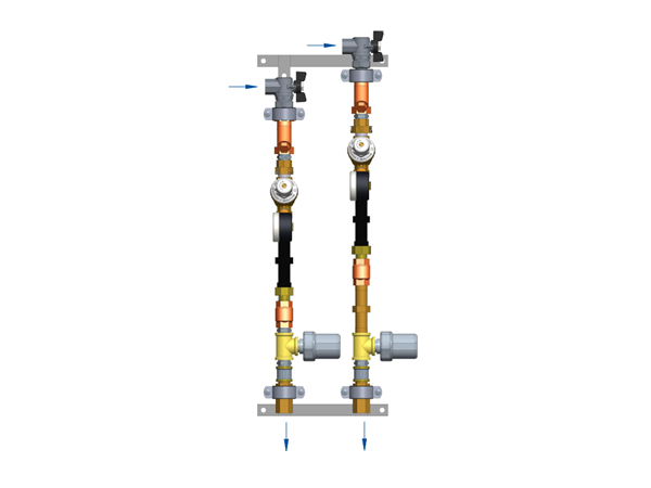 Ридан ШКСВ-1Р 160S0539R — Квартирная станция для систем водоснабжения, В1, с правым подключением, тип 3, circ СГВ-15ЭВ RS-485 wor