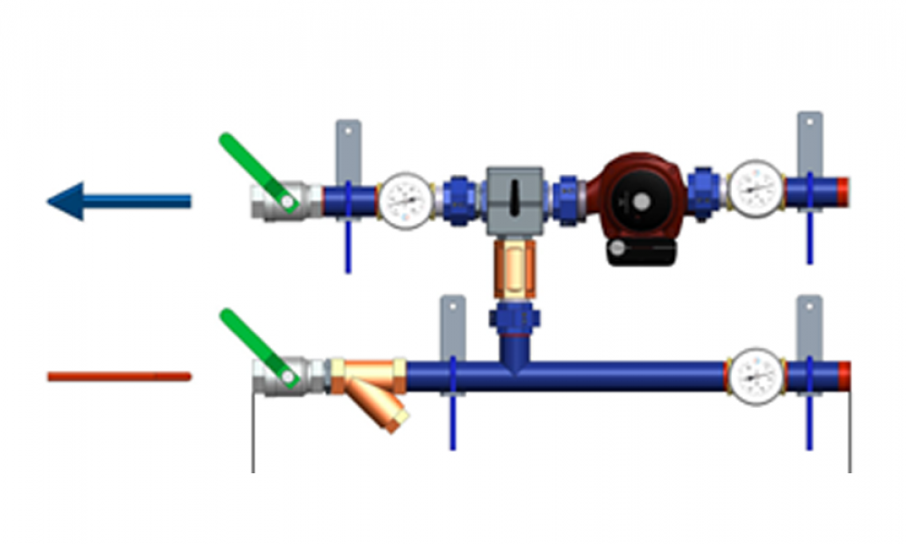 Ридан 150U3628 — Узлы теплоснабжения с термоманометрами АУУ-Т/M-20-5,2-1,63