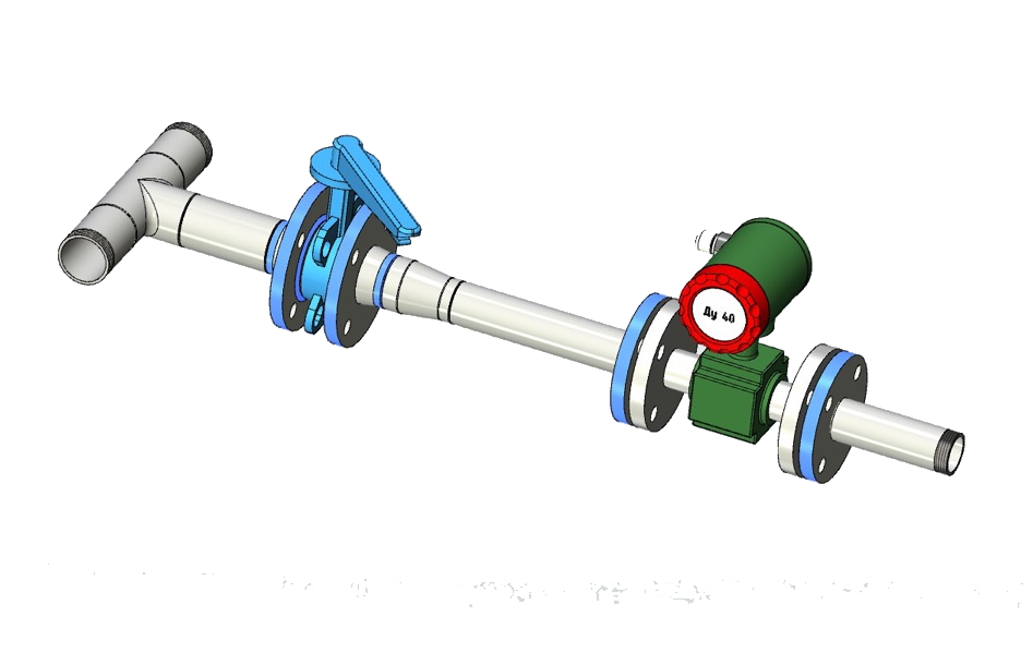 Ридан FM200C300 — Узел проверки расхода огнетушащего вещества Ду300 с ВСХН Ду200